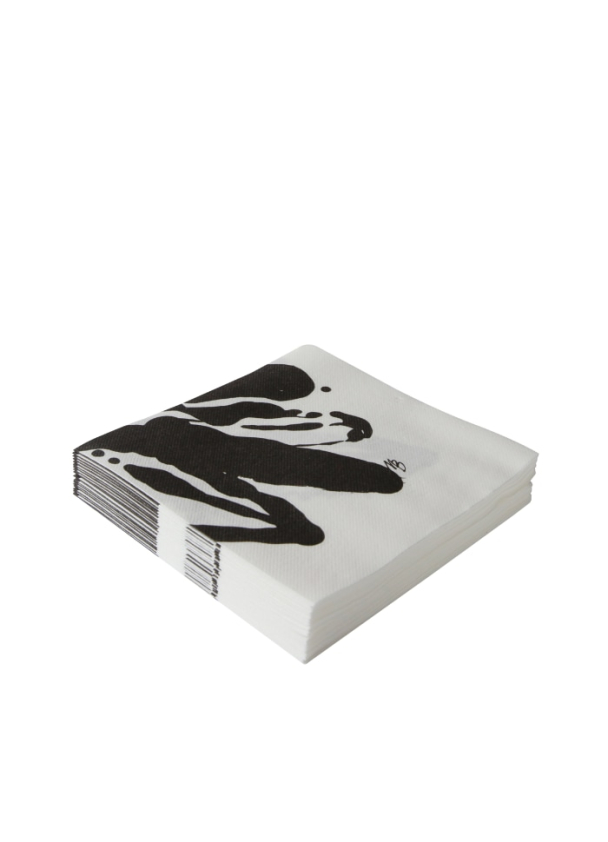 Abstrakte blomster Servietter  - Image 1