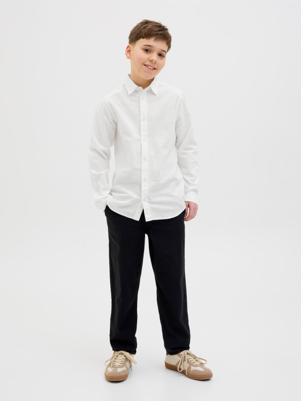 JJEBREEZE LINEN BLEND SHIRT LS SN JNR - Image 6