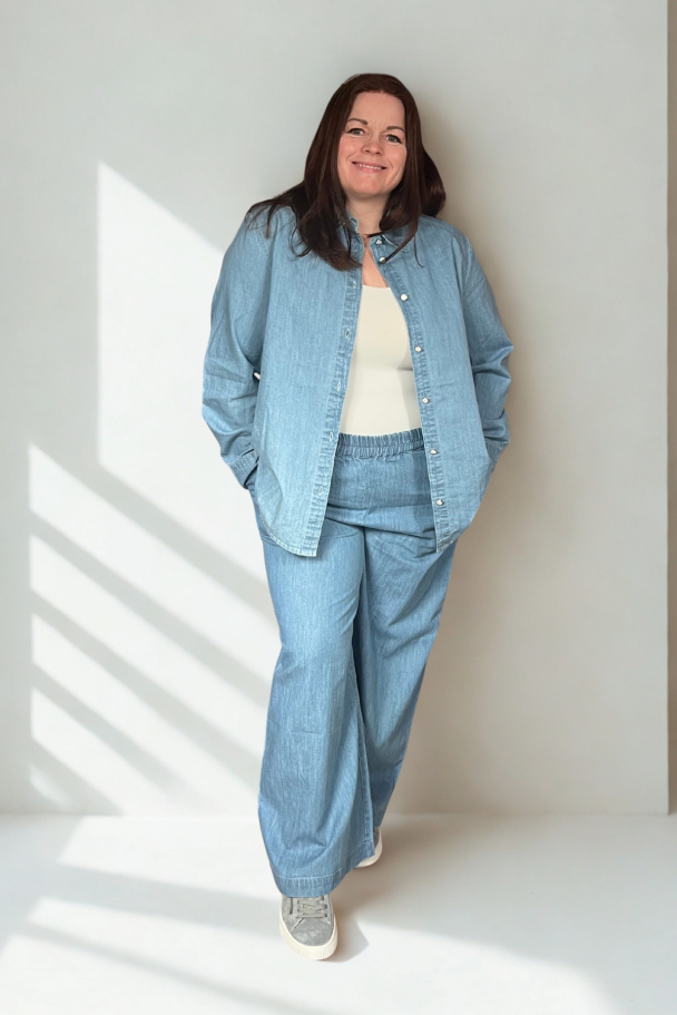 Marc Lauge Isabella denimbukse med vide ben - Image 3