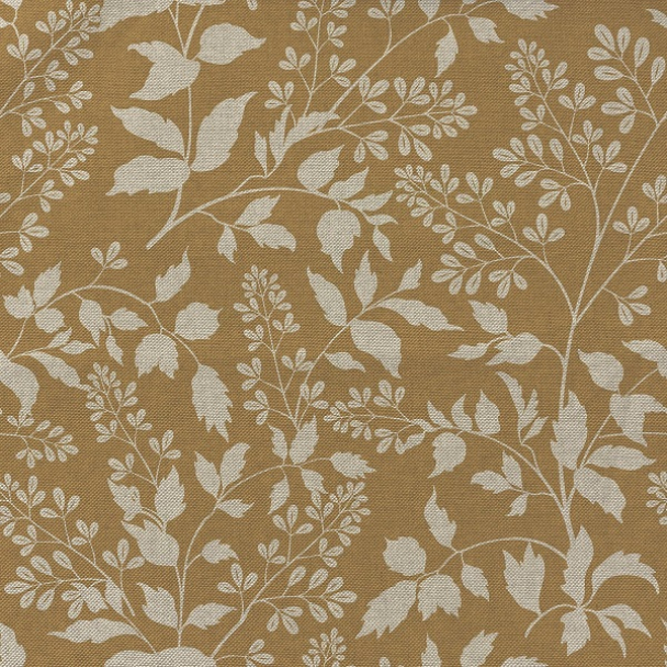 Kanvas med blader- oker