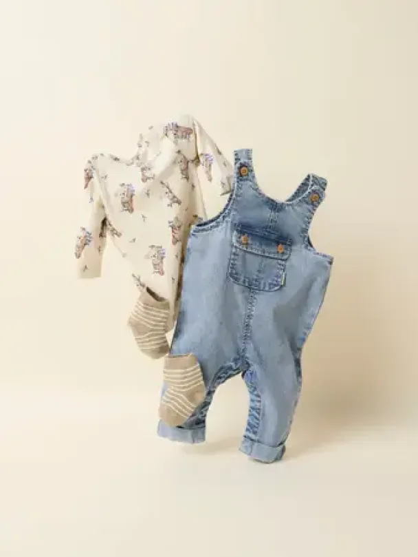 NBMben Baggy Denim Overall - Image 1