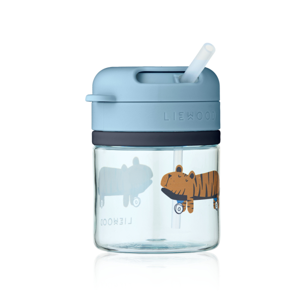 Pavia Tritan Straw Cup 280 ml - Fun/Beach Blue - Image 3