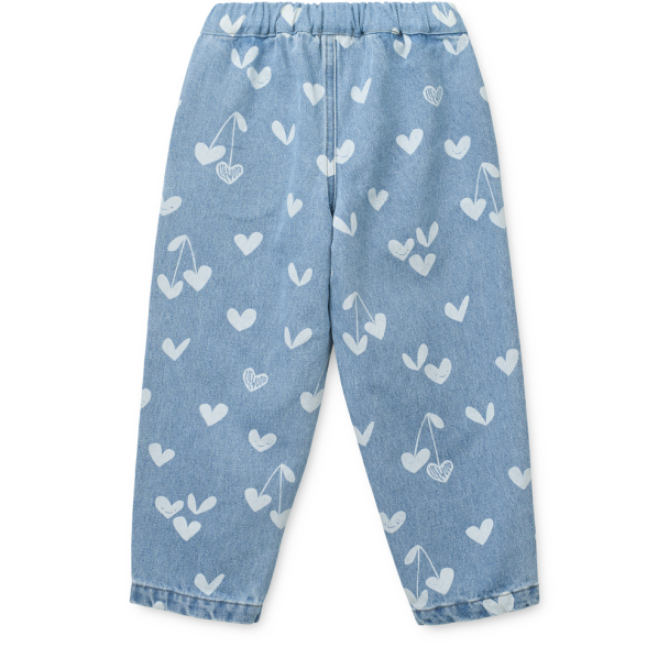Borris Printed Denim Pants - Sweethearts/Light Blue Denim - Image 2