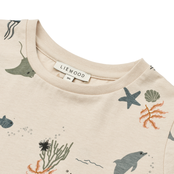 Apia Printed T-shirt - Sea Creature/Sandy - Image 3