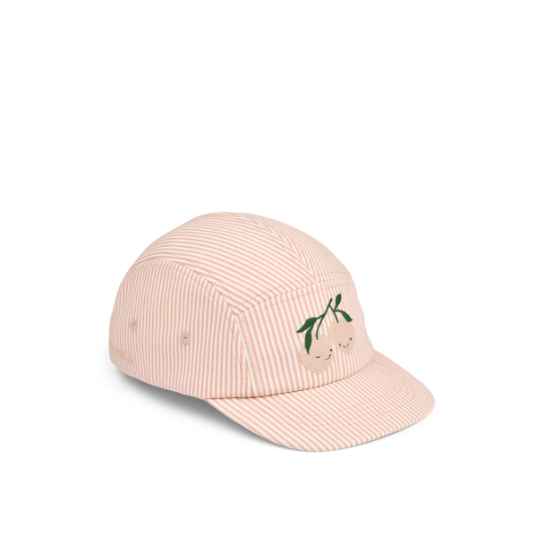 Rory Seersucker Cap - Y/D Stripe Pale Tuscany/Creme de la creme - Image 1