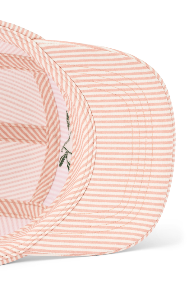 Rory Seersucker Cap - Y/D Stripe Pale Tuscany/Creme de la creme - Image 3