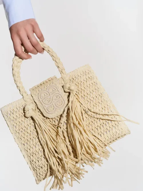 Sigrid Straw Bag Beige