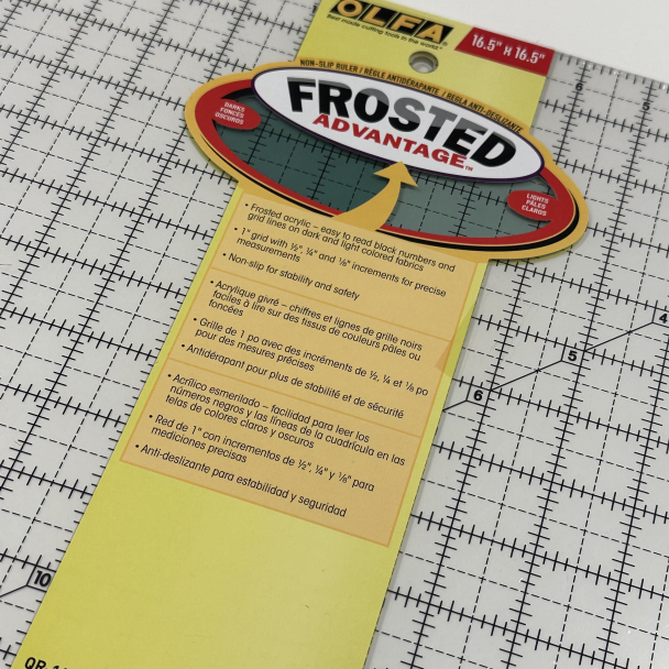 PATCHWORK LINEAL OLFA 16,5"* 16,5"