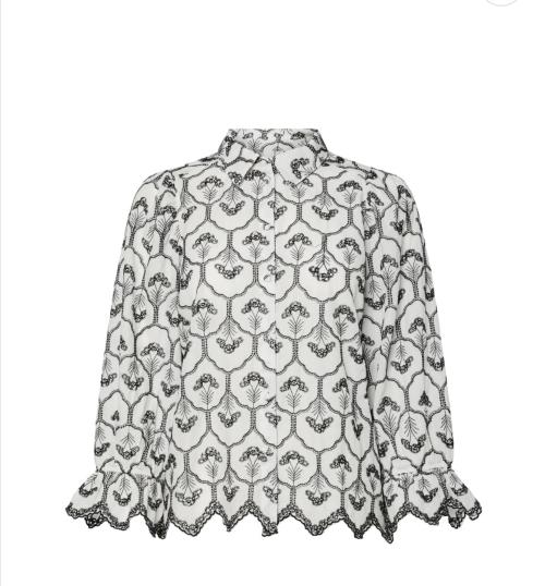 Mulla 3/4 Shirt - Star White/Black Trea