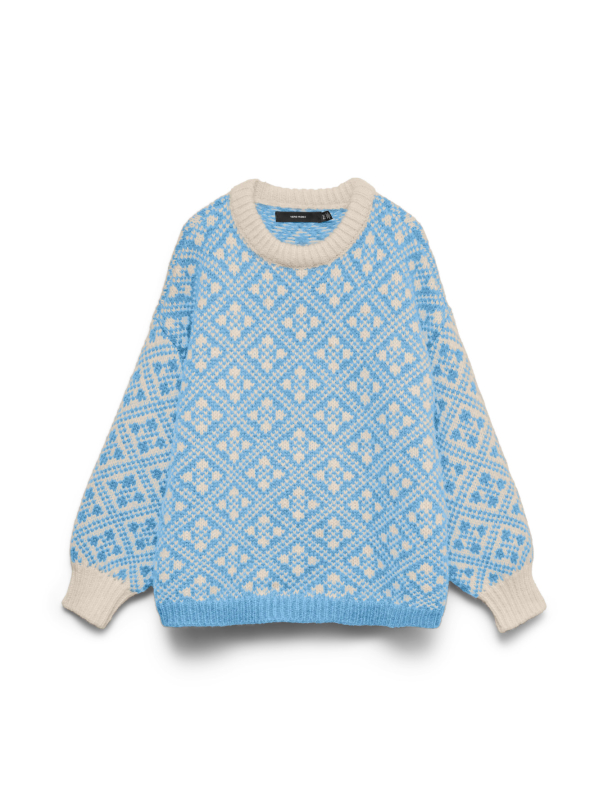 VMINGA LS O-NECK OVERSIZED PULLOVER REP