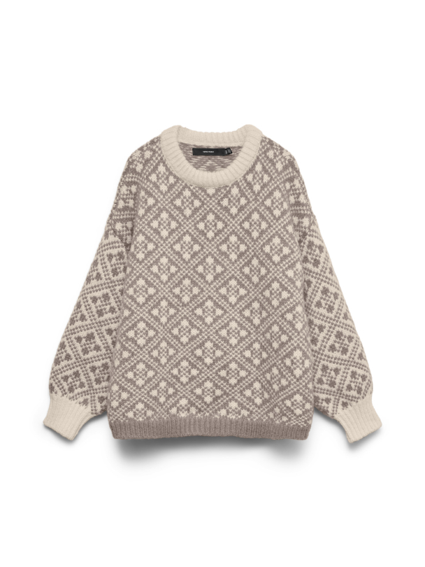 VMINGA LS O-NECK OVERSIZED PULLOVER REP