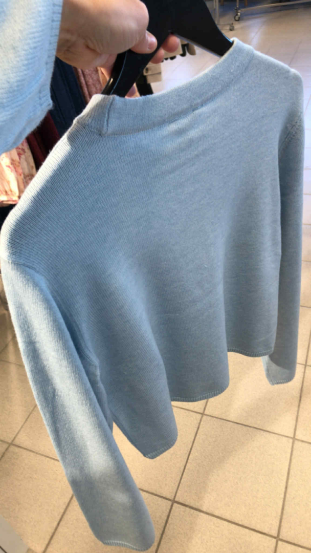 OBJThess wide sleeve pullover, blå - Image 2