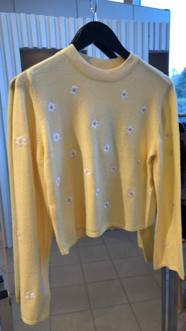 OBJThess wide sleeve pullover, gul - Image 4