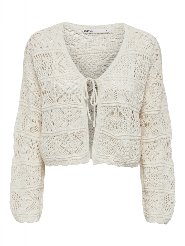 ONLBEACH 7/8 TIE CARDIGAN KNT NOOS - Image 1