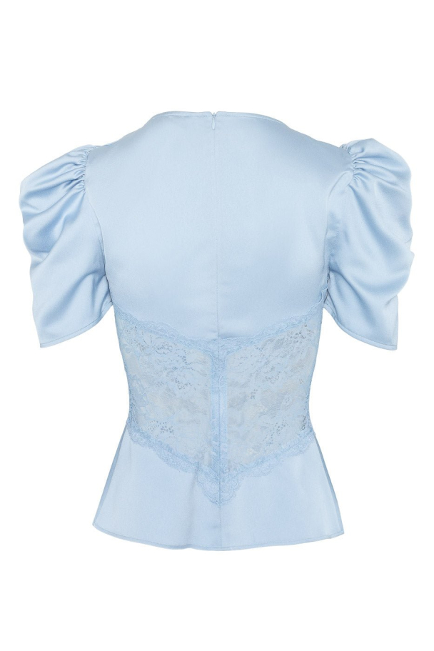 Francis Lace Top - Light Blue  - Image 2