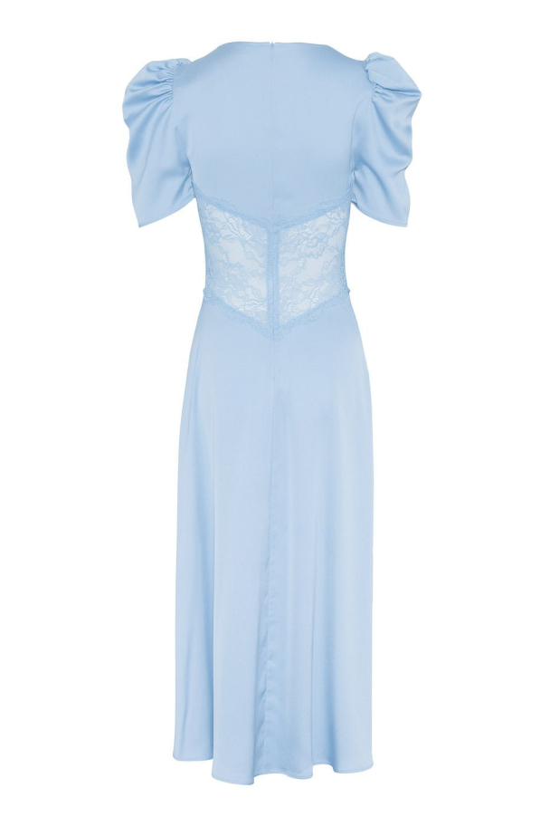 Francis Lace Midi Dress - Light Blue  - Image 3