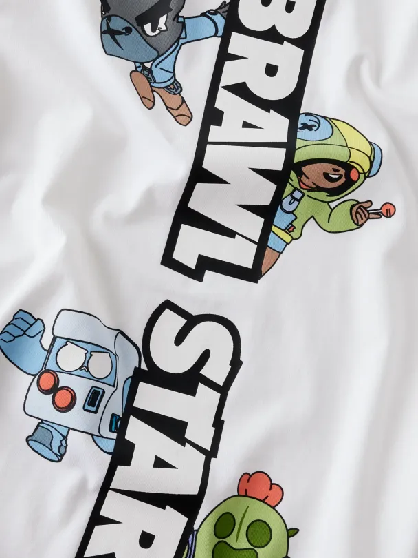 NKMjok T-skjorte Brawl Starts Hvit - Image 3