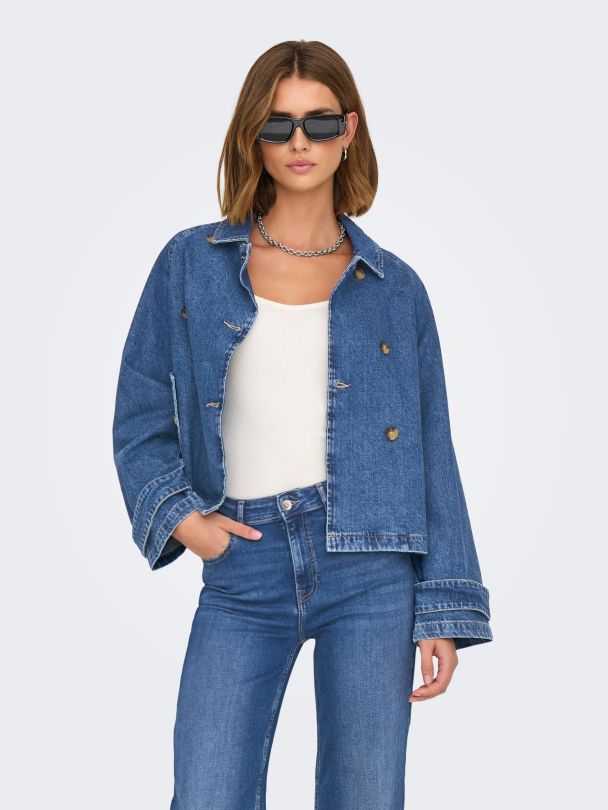 ONLAPRIL SHORT DNM TRENCH AKM - Image 4