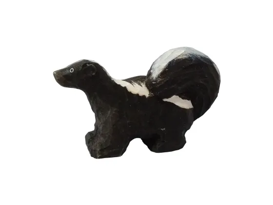 Stinkdyr - dyrefigur i tre