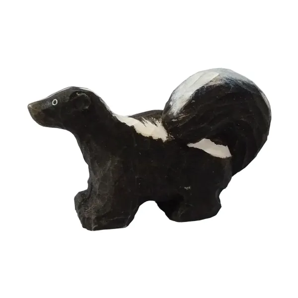 Stinkdyr - dyrefigur i tre