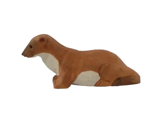 Oter - dyrefigur i tre