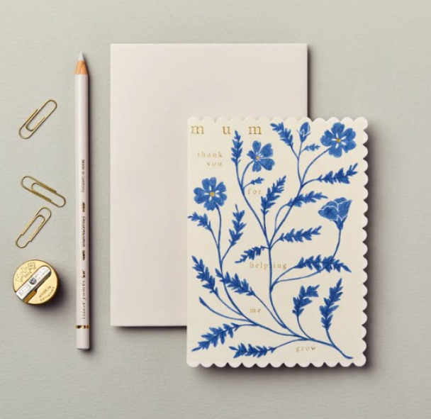 Kort stor Mum Thank You For Helping Me Grow