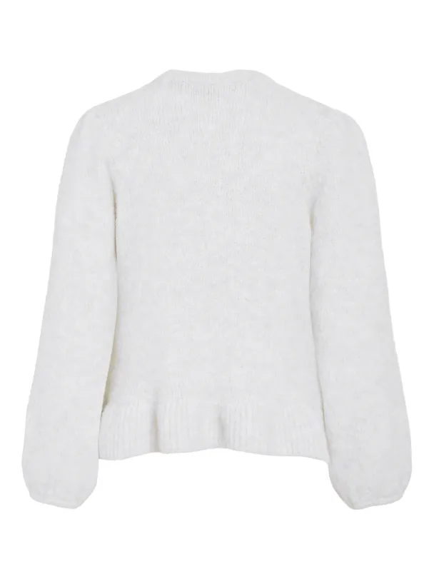 VIBows O-neck pullover, hvit - Image 2