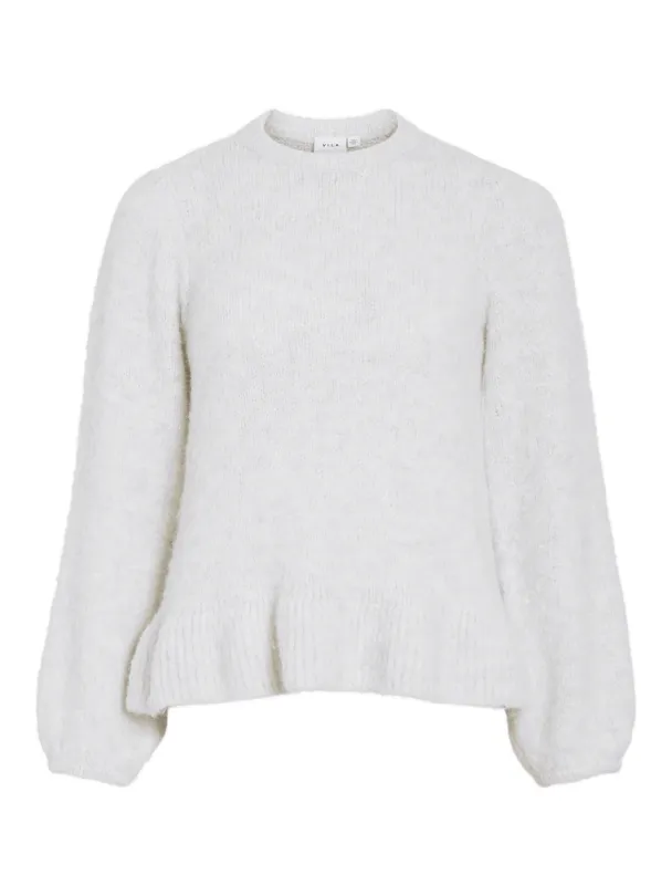 VIBows O-neck pullover, hvit - Image 1