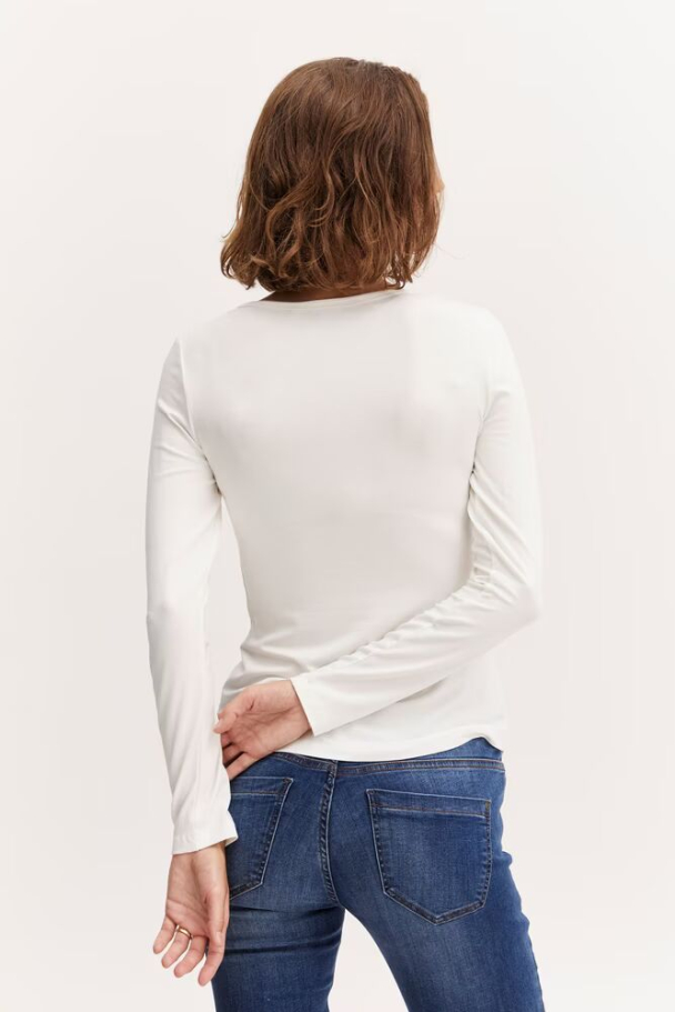 FRKasic langermet t-shirt, hvit - Image 4