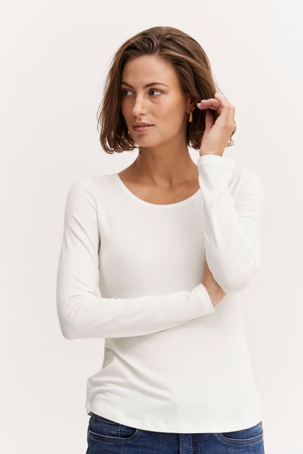 FRKasic langermet t-shirt, hvit - Image 6