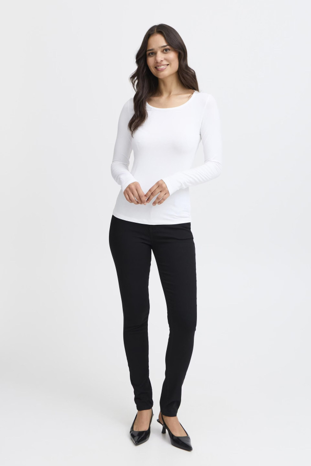 FRKasic langermet t-shirt, hvit - Image 8