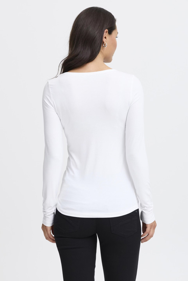 FRKasic langermet t-shirt, hvit - Image 9