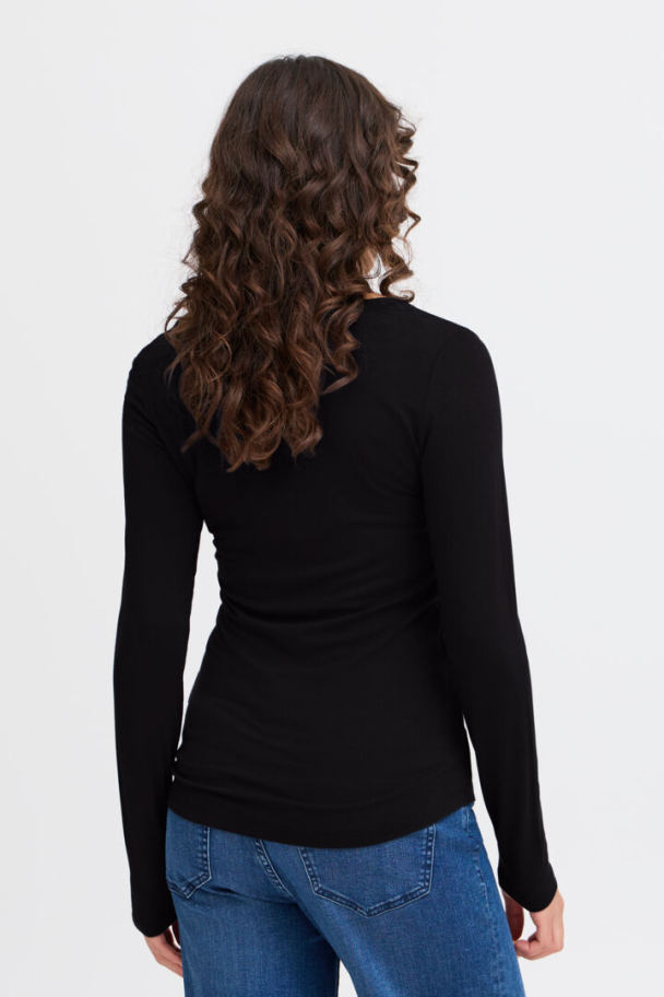 FRKasic langermet t-shirt, svart - Image 5