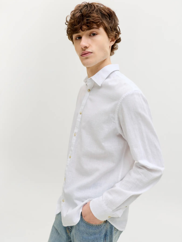 Summer Linen Blend Shirt - Image 1