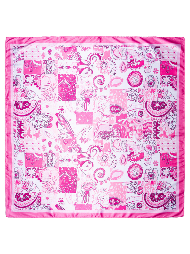 Skjerf Firkantet 772552 Rosa - Image 2