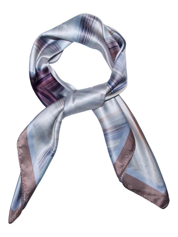 Skjerf Firkantet Zikzak 772412 Beige - Image 1