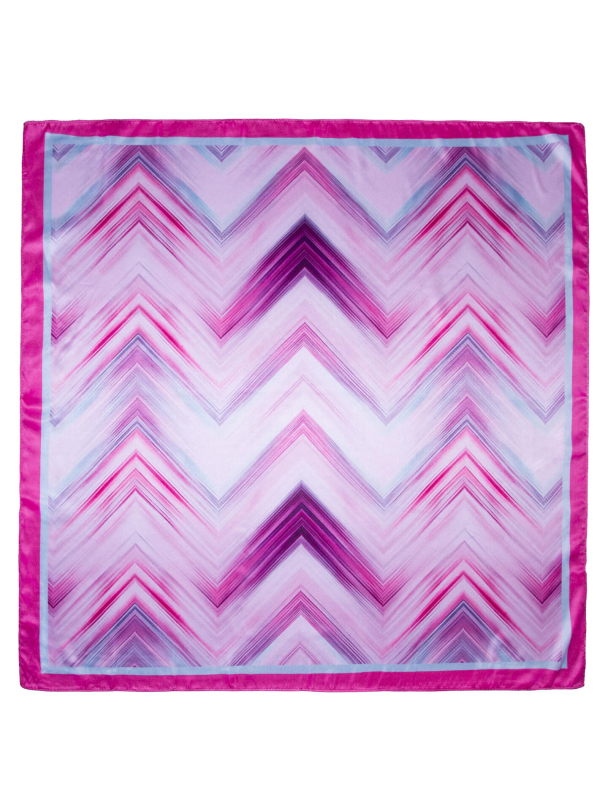 Skjerf Firkantet Zikzak 772452 Rosa - Image 2