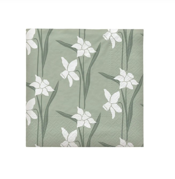 Påskelilje Papirservietter 20 stk B33 x L33 cm