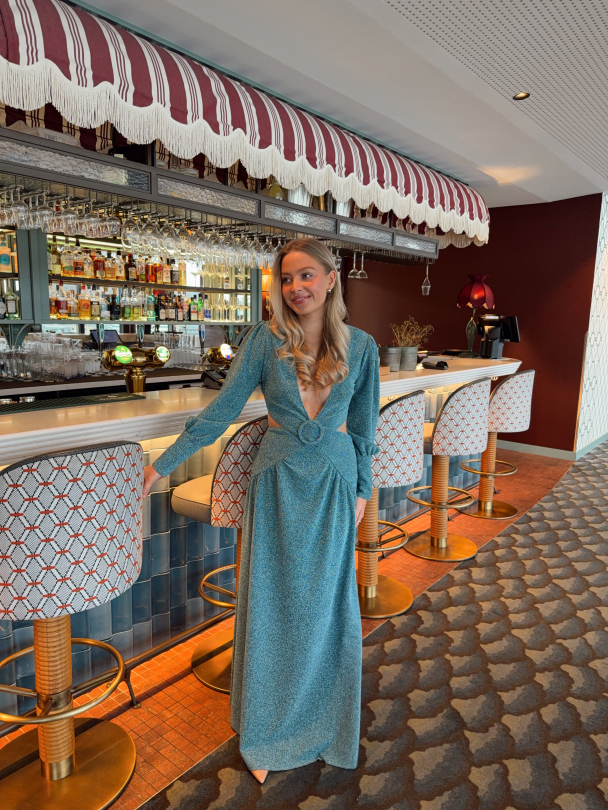Mabel Maxi Dress - Turquoise  - Image 5
