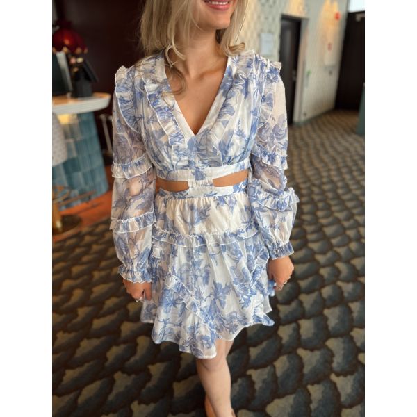 Kelly Mini Dress - Bluebell Bliss 