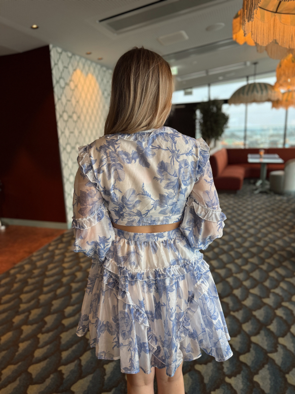 Kelly Mini Dress - Bluebell Bliss  - Image 7