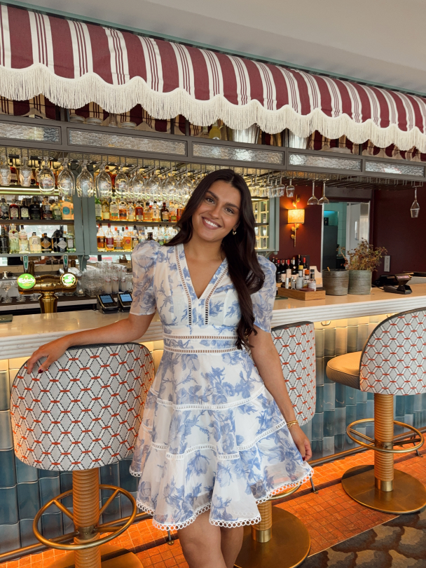Emie Mini Dress - Bluebell Bliss - Image 3