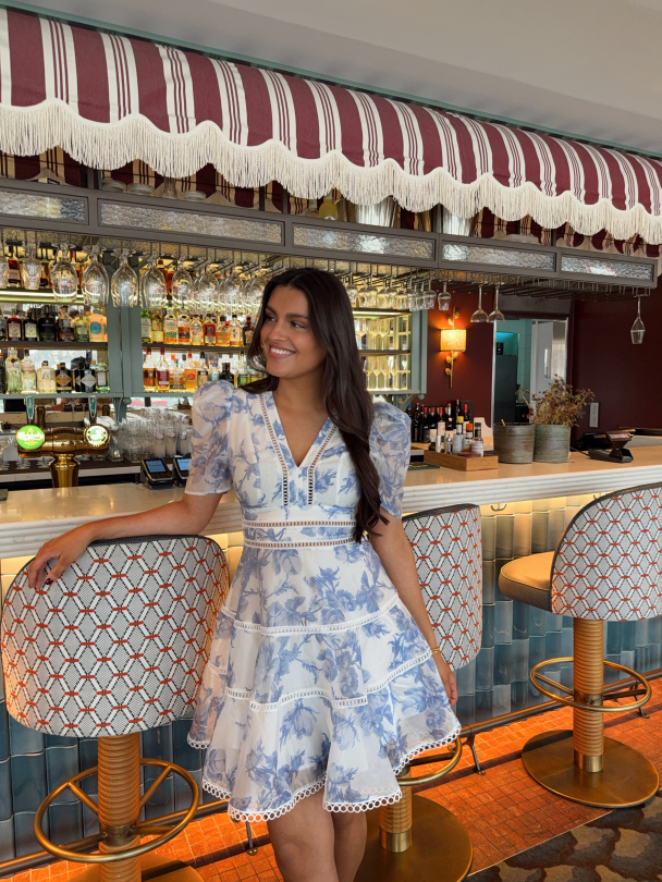 Emie Mini Dress - Bluebell Bliss - Image 6