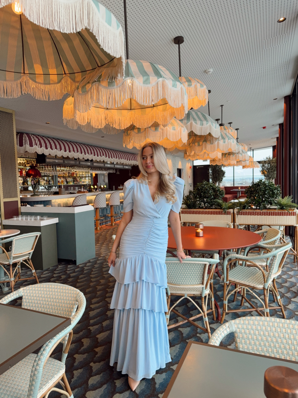 Jenna Maxi Dress - Light Blue  - Image 10