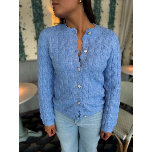 Bubera Knit Cardigan - Vista Blue 