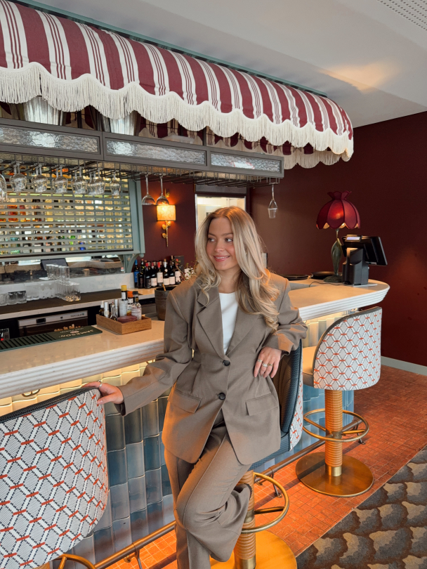 Paula Waist Blazer - Dark Timberwolf - Image 3