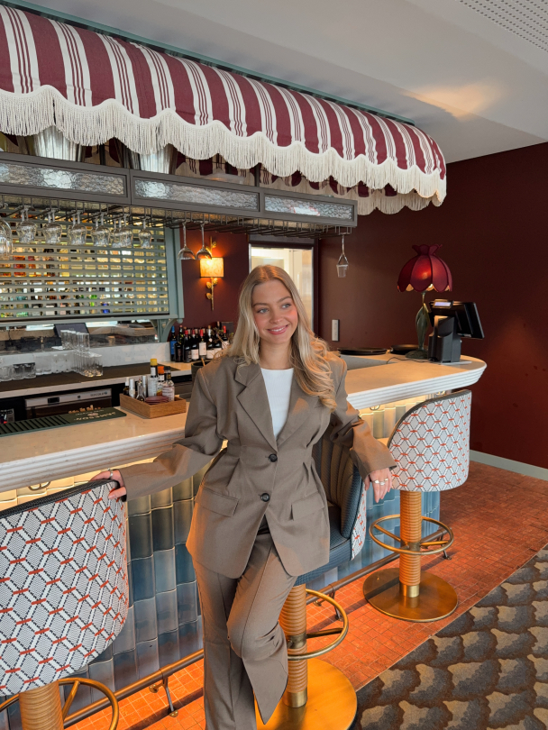 Paula Waist Blazer - Dark Timberwolf - Image 4