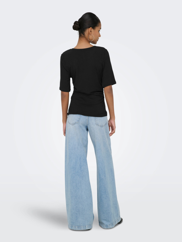 ONLFELINA S/S RUCHING TOP JRS - Image 2