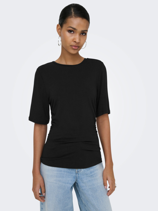 ONLFELINA S/S RUCHING TOP JRS - Image 3