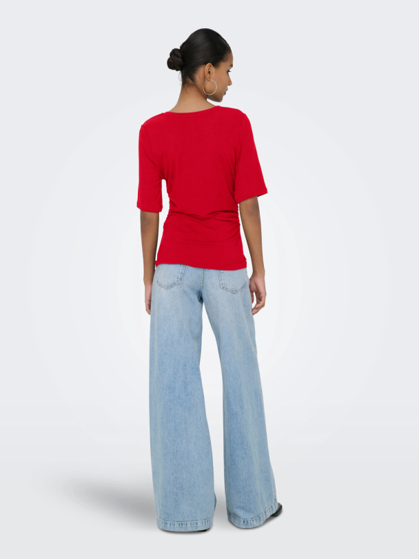 ONLFELINA S/S RUCHING TOP JRS - Image 2